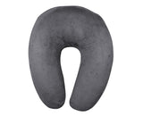 Kozdiko Orthopaedic Velvet Memory Foam Car U Shaped Gray Travel Neck Rest Cushion Pillow 1 Pcs For Maruti Gypsy