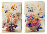 A6 Artistic Diary With Hoop & Loop Closure | 160 SingleRuled Pages | Butterfly & Floral Design | Compact Notebook For Writing, J
