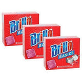 Brillo Basics Steelwool Soap Pads, 8ct. Boxes Pack of 3
