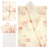 30pcs Rose Tissue Paper, 14x20 Inch Packaging Tissue Paper Gift Wrap Paper Retro Rose Tissue Paper Sheets for Gift Bag Packaging