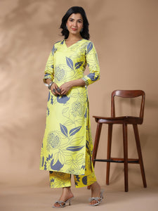 Gosriki Women'S Rayon Blend Straight Printed Kurta With Palazzo (Anaar-Green-Gs_Xxl_Green_Xx-Large),Green,2,B0CYPQ7KTN