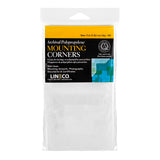 Lineco SelfAdhesive AcidFree Archival Polypropylene Mounting Photo Corners, Full View, 3 inches Picture Corners, Package of 10