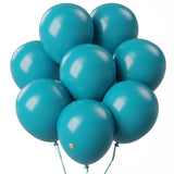 AFTERLOON Biodegradable Balloons Aqua 12 Inch 100 Pack, Matte Color Thickened Extra Strong Latex Helium Float, for Baby Shower G