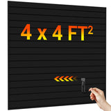 Ezlaino Slat Wall 4FT x 4FT, Versatile PVC Slatwall Paneling w/Long-Lasting Durability, Easy to Clean, Fits Most Slatwall Access