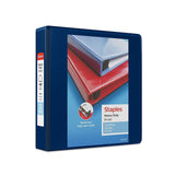 Staples 82673 Heavy Duty 2-Inch 3-Ring View Binder Blue (24686)
