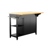 Sei Furniture Bramlage Kitchen Island, Black