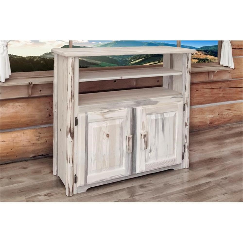 Montana Woodworks Montana Collection Media Center, Clear Lacquer Finish