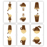 woopme 6 PCs Coffee Bookmark Magnet for Students Kids Book Lovers Readers Gift Magnetic Page Clips Folding