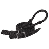 Weaver Leather Braided Nylon Barrel Rein , Black, 1/2 X 8