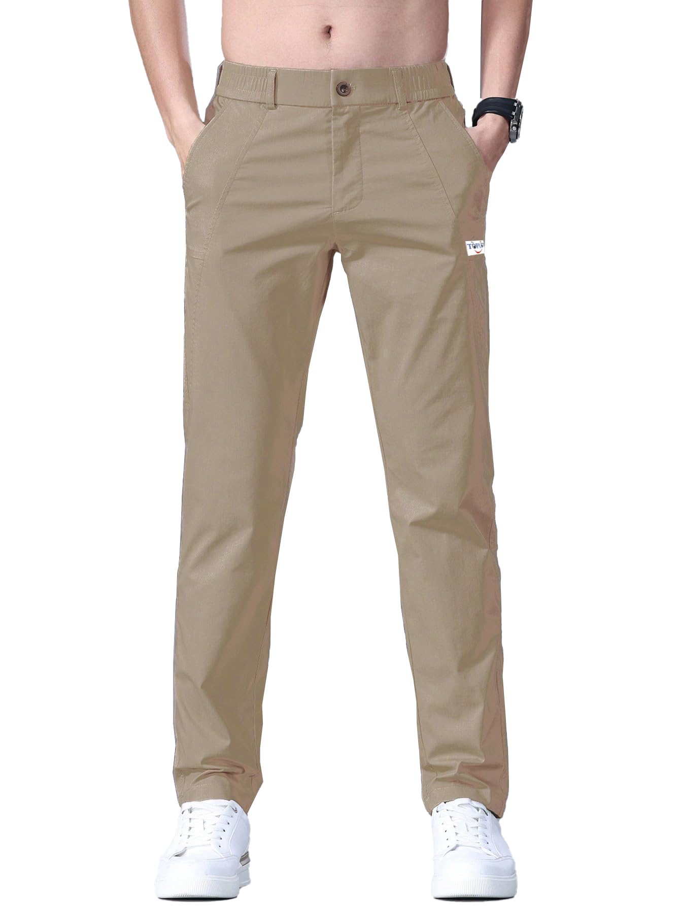 Toplot Men'S Regular Casual Pants (Men-Pant-5188-Gold-40),Gold,40,B0D76FZ1J1