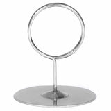 12-Pack of 2.25 Table Number Holder, Menu, and Place Card Stands | Tabletop Stainless Steel Ring-Clip Card Markers & Photo Hol