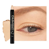 evpct Beige Matte Cream Eye Shadow Sticks Brightener Pencils for Women, Beige Yellow Silky Eyeshadow Applicator Stick Pen Waterp