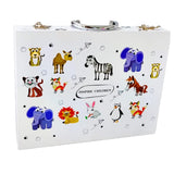 Wonder Sprout 88 pcs Art Kit for Kids with Multicolor Briefcase [Animal Theme] White