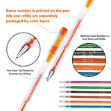 Gel Pens,Tanmit Gel Pens Set, 120 Colored Gel Pen plus 120 Refills for Adults Coloring Books, Drawing, Art Projects (No Duplicat