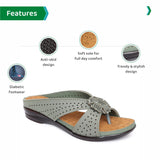 Ortho Joy Fancy Doctor Slippers | Soft Sandal For Women | Comfortable Footwear For Women,Light Green,9,B09Y3K492M