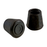 Shepherd Hardware 9760 3/4Inch Rubber Leg Tips, 24Pack , Black