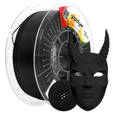 YXPOLYER Flexible PLA Filament Flex PLA Pro 3D Printer Filament Black for Printing Airless Basketball, Lightweight High-Elastic 