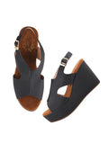 Shoetopia Comfortable Peep Toe Black Wedges For Women & Girls /Eu37,Black,4,B0DRJG1X57