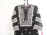 Gosriki Women'S Cotton Blend Straight Chikankari Embroidered Kurta (Stho-Black-Kds-Gs_M_Black_Medium),Black,,B0CBPSDB81