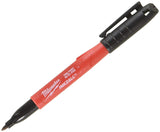 Milwaukee 48223100 Inkzall Jobsite Fine Point Black Permanent Marker (Pack of 24)