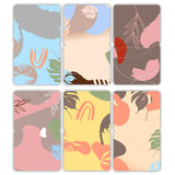 woopme Set O6 Magnetic Abstract Color Leaf Bookmark for Book Lovers Readers Students Gift Magnetic Page Clips Folding