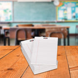 School Smart Junior Legal Pad, 5 X 8 Inches, 50 Sheets Each, White, Pack Of 12 - 027445