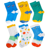Kuchipoo Kids 100% Cotton Socks Pack Of 6 (KucSok102, 68 Years)
