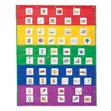 Learning Resources Rainbow Pocket Chart, Classroom or Homeschool Supplies, Ages 4+