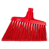 Vikan 29164 Split Bristle Angle Head Broom, 11.4inch, Red