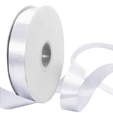 HARSKIYER 100 Yards 1 Inch White Satin Ribbon, Solid Fabric Ribbon Roll for Gift Wrapping, Floral Bouquets, Wedding, Party, Hair