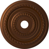 Ekena Millwork CMP22COCDC Cole Thermoformed PVC Ceiling Medallion (Fits Canopies up to 6), 22OD x 3 1/2ID x 1P, Metallic Dark Co