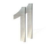 Metal modern House Numbers,Mailbox Decor Number,Self-adhesive house Number, Silver House Number (3Inch-2PCS#1, Silver)