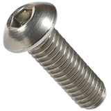 1032 x 5/8 Button Head Socket Cap Screws, Allen Socket Drive, Stainless Steel 188, Full Thread, Bright Finish, Machine Thread