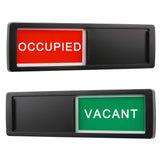 Vacant Occupied Privacy Sign, Vacant Occupied Door Sign for Home Office Restroom Conference Hotels Hospital, Slider Door Indicat