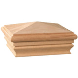 Deckorators 6X6 Newport High Pyramid Fence Cedar Post Cap Rot Resistant, Made with Cedar, for Outdoor Fences, Mailboxes & Deck