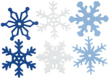 Creative Impressions Winter Medium Felt Snowflakes 1.25 36/Pkg