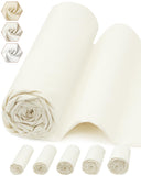FIVEIZERO 100% Cotton Muslin Fabric by The Yard,63in x 1.9yd Cream Bleached Cotton Muslin Cloths-Medium Weight Beige Calico Fabr