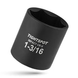 1/2 Inch Drive - 1 3/16 Inch Shallow Impact Socket, Heat-Treated CRV Steel