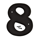 HyKo Products 30208 Plastic House Number 8 (EIGHT) 6 High, Black, 1 Piece