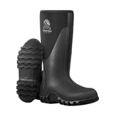 TerraTrax Men's Waterproof Rubber Muck Rain and Work Boot - Durable 6mm Neoprene Insulated, Anti-Slip Outdoor Footwear for All S