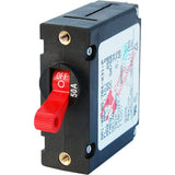 Blue Sea 7229 AC/DC Single Pole Magnetic World Circuit Breaker 50 Amp