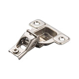 Salice ECentra NickelPlated Metal 106degree 1/2inch Overlay Screwon Face Frame Hinge with 2 Cams