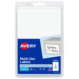 Avery Removable Labels, 4 x 6 Blank Labels, Laser/Inkjet Printable Labels, 40 Labels per Pack (5454)