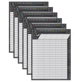 Chalkboard Brights Incentive Chart, Pack of 6