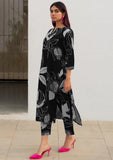 Gosriki Women'S Cotton Blend Straight Printed Kurta With Pant (Anaar-Black-Gs_M_Black_Medium),Black,,B0D5VLQ4XJ