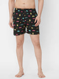 Anni Designer Men'S Cotton Blend Modern Relaxed Floral Boxer Shorts (Pack Of 2) (Anl-Bxr-Pack-2-An-005_Multicolor,Multicolour,L,,,
