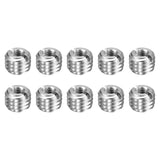 HARFINGTON 10pcs Thread Repair Inserts M10 x 1.5 Male to M5 x 0.8 Female Thread 8mm Long Stainless Steel Reducing Nuts Metric Se