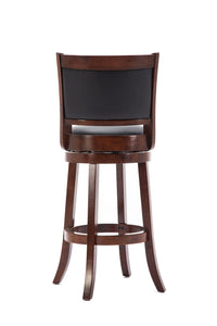 Boraam Augusta Bar Height Swivel Stool, 29-Inch, Cherry