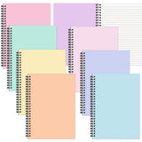 gisgfim 8 Pack Spiral Notebook A5 8.3 x 5.7 Inch College Ruled Spiral Journal Notebook 100 Pages/50 Sheets School Professional J