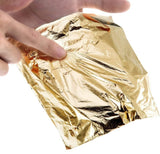 Mini Gold Leaf Sheets (100) + Gold Leaf Glue (50ml) (Combo Pack) 8x8 cm Gilding Foil Gold Foil Paper for Paintings, Arts Crafts,